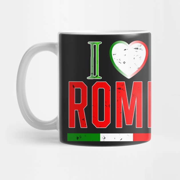 I Love Rome Italian Flag Novelty Gifts by B89ow